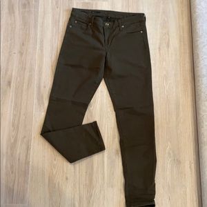 Kut from the Kloth Diana Skinny Jeans Army Green 8